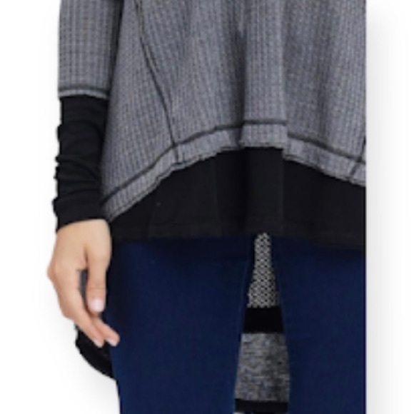 IN LOOM Raw edge thermal long sleeve top NWT Size Small - Picture 2 of 16